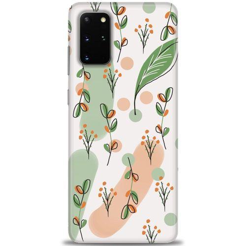 Samsung Galaxy S20 Plus Kılıf HD Baskılı Kılıf - Flower Pattern + Tam Ekran Koruyucu