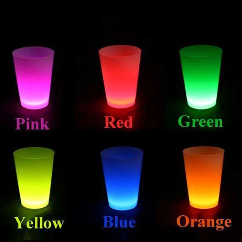 Glow Partisi Bardakları 6 Renk 6 Adet 1.5 Oz 4.5 X 6.5 Cm - Lisinya