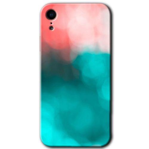 MRCİLETİSİM iPhone XR Kılıf HD Desen Baskılı Arka Kapak + Temperli Cam - Flu Işık