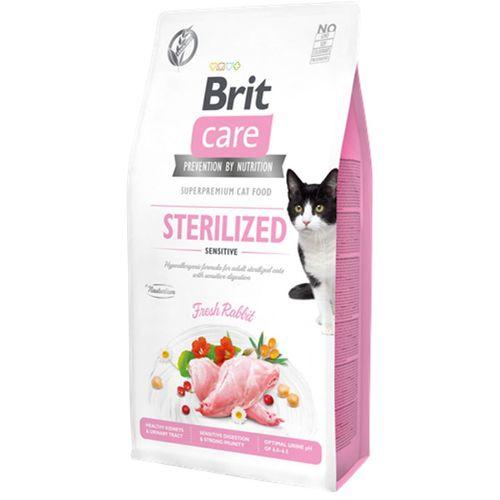 Brit Care Kısırlaştırılmış Hassas Kediler İçin, Tahılsız, Hipoalerjenik Taze Tavşan Etli Kuru Mama 7 kg