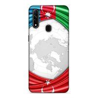 Oppo A31 Uyumlu Kılıf Azarbaijan (17) Tasarım Kılıf Dünya Bayraklar