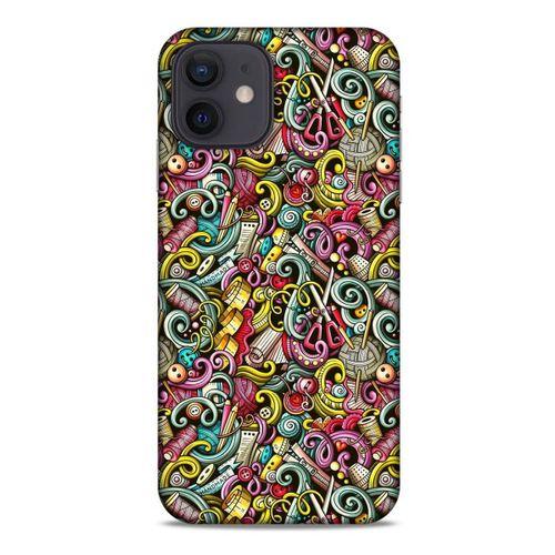 Graffitix (46) Desenli Silikon Kapak Apple iPhone 12 Kılıf