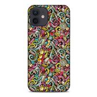 Graffitix (46) Desenli Silikon Kapak Apple iPhone 12 Kılıf