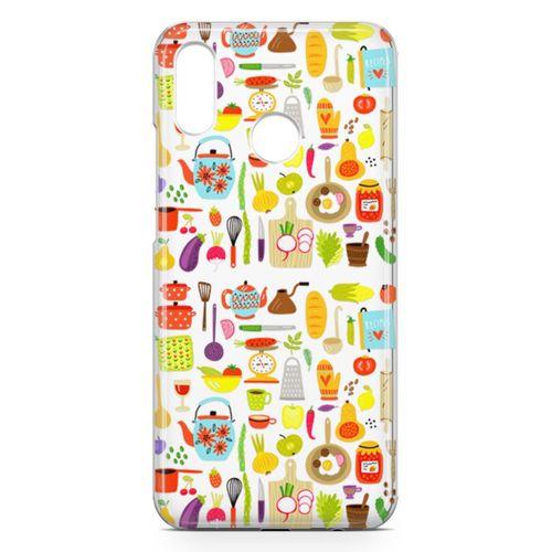 Huawei P20 Lite Kılıf Pratik Mutfak Gereçleri Arka Kapak Koruma Desenli Full Koruyucu