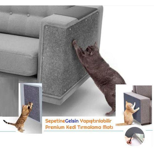 Sepetinegelsin Yapıştırılabilir Premium Kedi Tırmalama Matı