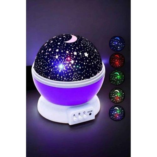 Mavi Ve Mor Işıklı  Projeksiyon Lambası