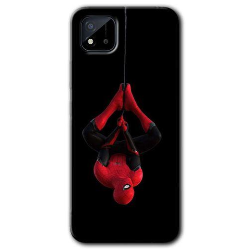 Realme C11 Kılıf HD Desen Baskılı Arka Kapak - Örümcek Adam + Kırılmaz Cam