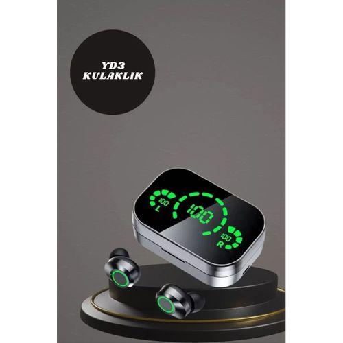 7 Kordonlu Akıllı Saat Ve Aynalı Bluetooth Kulaklık Powerbank Dijital Göstergeli