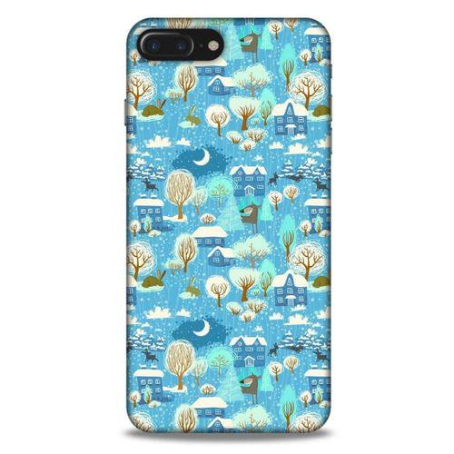 Apple Iphone 7 Plus Kılıf Snowix (33) Hybrid Kılıf Mavi Beyaz