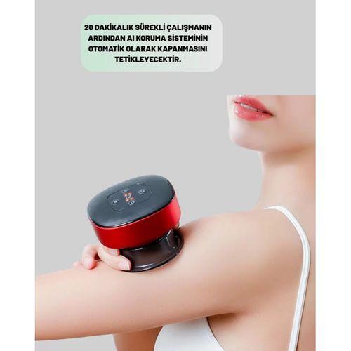 Vakumlu Masaj Aleti Çok Kademeli Emme Isıtmalı Ev Tipi Terapi