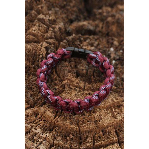 Bordo Mavi Paracord Bileklik