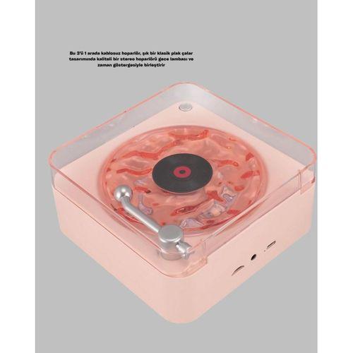 Retro Kristal Netliğinde Ses – Gece Işıklı Retro Bluetooth Hoparlör Yeni Nesil