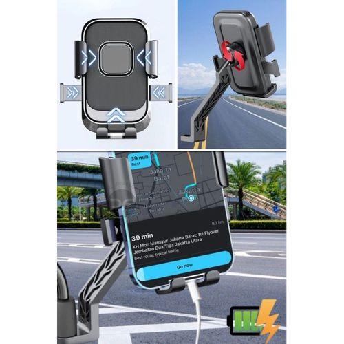 Motor,motosiklet,bisiklet ,scooter İçin 360 Derece Dönebilen Dikiz Aynası Versiyonu Telefon Tutucu Aparat