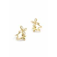 Çoklu Çiçek Küpe - Altın