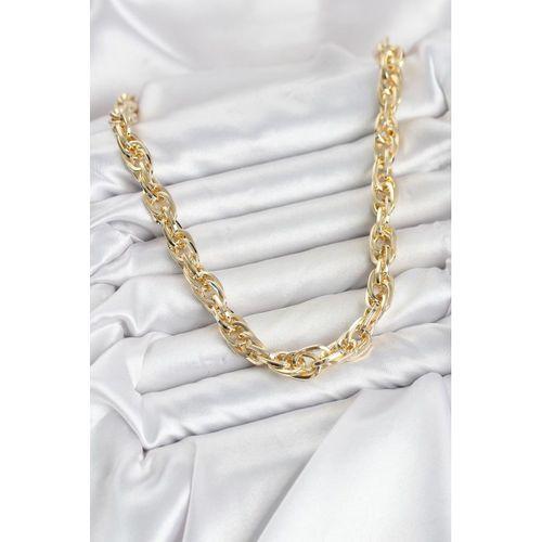 CM Kalın Burgu Model Gold Renk 60 cm Kadın Kolye