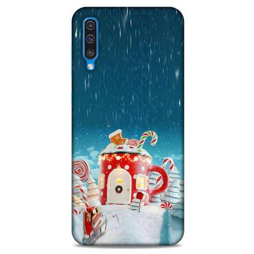 Samsung Galaxy A50 Kılıf Snowix (13) Silikon Kap Kırmızı