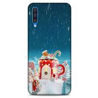 Samsung Galaxy A50 Kılıf Snowix (13) Silikon Kap Kırmızı