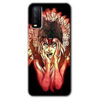 Vivo Y20s Kılıf HD Desen Baskılı Arka Kapak - Kurt Kız