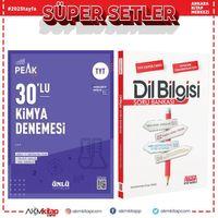Ünlü Yayıncılık TYT Kimya Best Peak 30 lu Denemesi ve AKM Dil Bilgisi Soru Bankası Seti 2 Kitap