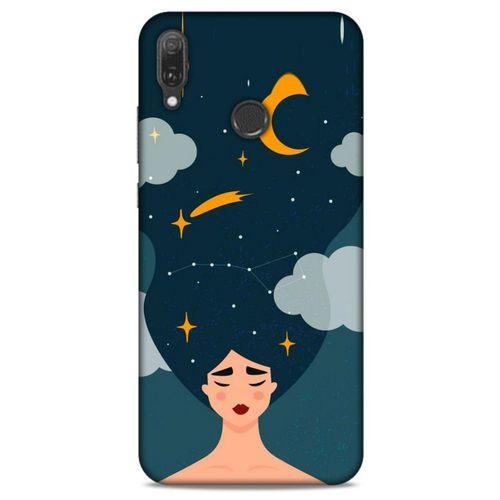 Huawei Y9 2019 Kılıf Depresyon (26) Tpu Silikon Kılıf Açık Kahverengi