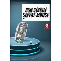Kablosuz Mouse Fare Şarjlı Bluetooth Wireless Çift Modlu Sessiz