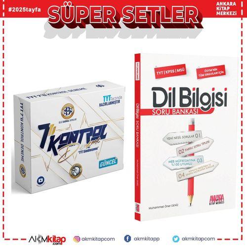 Bilgi Sarmal TYT 7 li Kontrol Deneme ve AKM Dil Bilgisi Soru Bankası Seti 2 Kitap