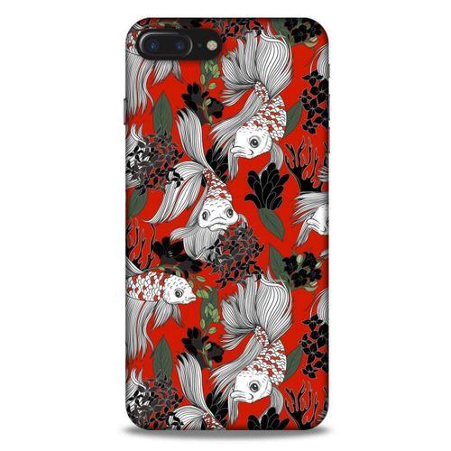 Animax Balıklar ve Çiçekler Apple Iphone 8 Plus Kılıf Desenli Silikon