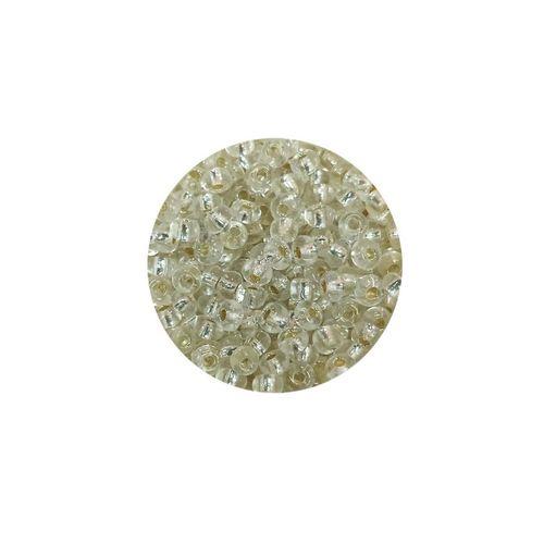 Dökme Cam Kum Boncuk (8/0) 3 mm - 60 Gram - Şeffaf Beyaz - BNC197