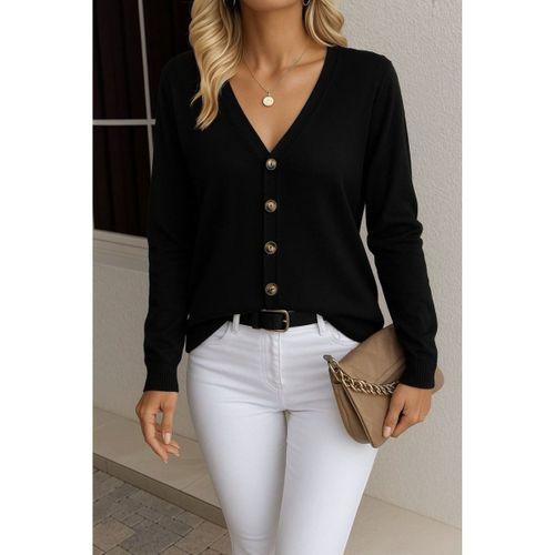 Kasın Uzun Kollu önü Düğmeli Kısa Hırka