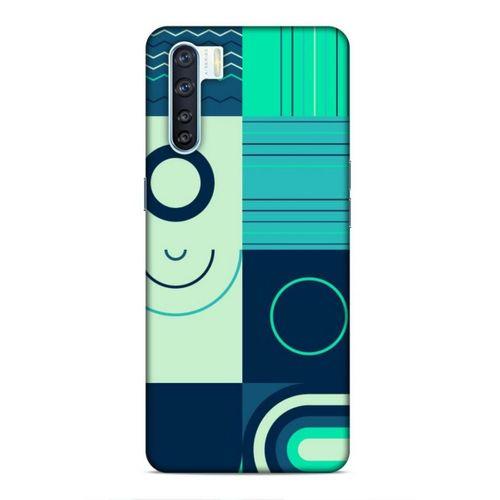 Oppo A91 Uyumlu Kılıf Insomnia (10) Full Koruma Kılıfı Yeşil Lacivert