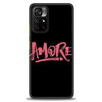 Xiaomi Poco M4 Pro 5G Kılıf HD Baskılı Kılıf - Amore + Tam Ekran Koruyucu