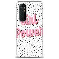 Xiaomi Mi Note 10 Lite Kılıf HD Baskılı Kılıf - Girl Power + Tam Ekran Koruyucu