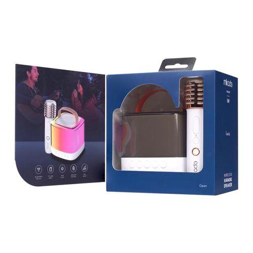 Mikado Md-16bt Favorite Beyaz Tf Kart Destekli Bluetooth Wireless Karaoke Mikrofonlu 1200mah Speaker