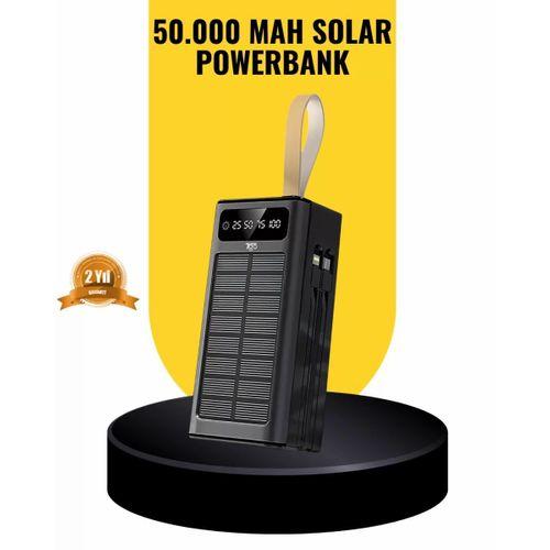 Taşınabilir Güneş Panelli Powerbank Çoklu Cihaz Şarj Destekli