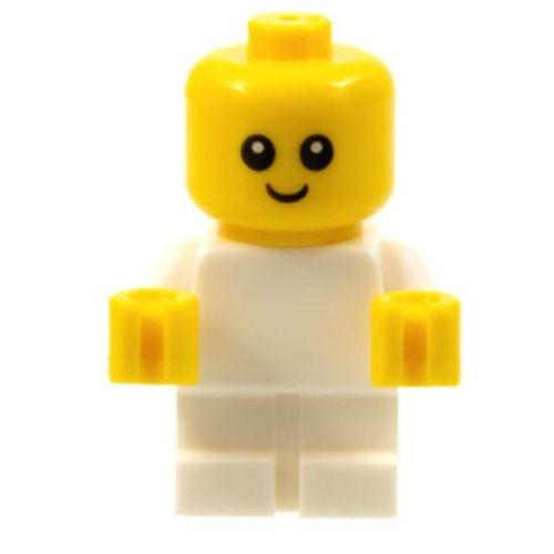 Lego Minifigür Baby - White Body with Yellow Hands njo0446