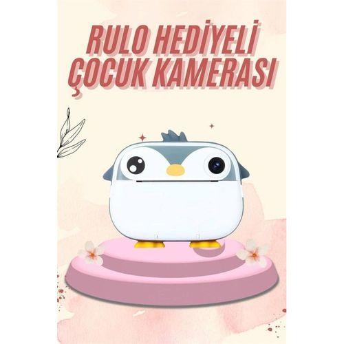 Dijital Hd Video Kamera Çocuk Fotoğraf Makinesi  Anlık Termal Rulo