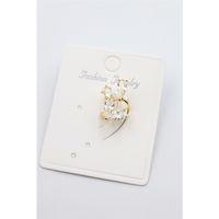 Taşlı Kıkırdak Küpe - Altın