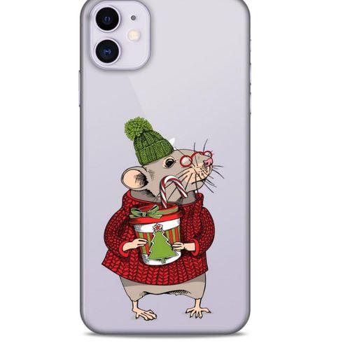 Zoologix (23) Apple Iphone 11 Şeffaf Kılıf Silikon Desenli