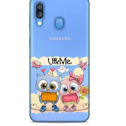 Zoologix (68) Samsung Galaxy A40 Şeffaf Kılıf Silikon Desenli