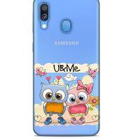 Zoologix (68) Samsung Galaxy A40 Şeffaf Kılıf Silikon Desenli
