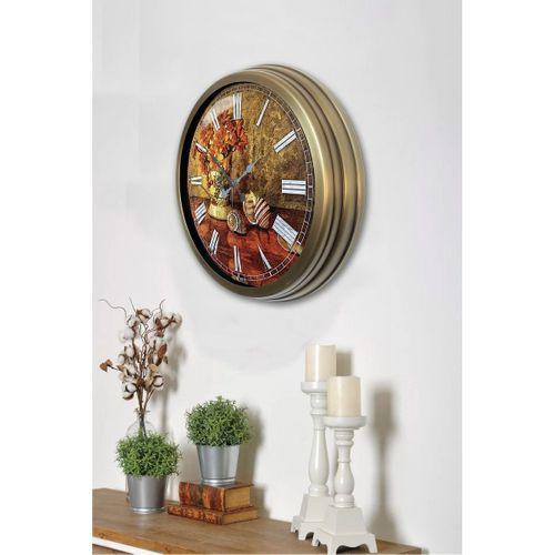 40 Cm Eskitme Metal Dekoratif Duvar Saati