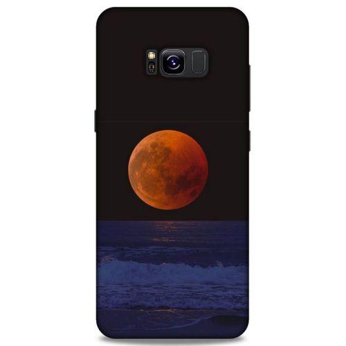 Lopard Samsung Galaxy S8 Plus Uyumlu Kılıf Gece'S (38) Neo Hybrid Kılıf Kızıl Ay