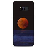 Lopard Samsung Galaxy S8 Plus Uyumlu Kılıf Gece'S (38) Neo Hybrid Kılıf Kızıl Ay