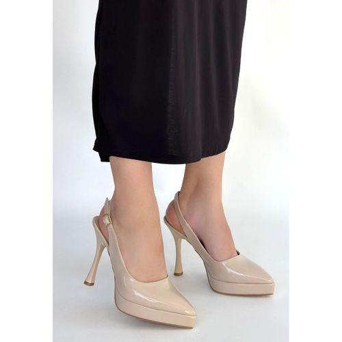 Arim Bej Rugan Platform Topuk Ayakkabı
