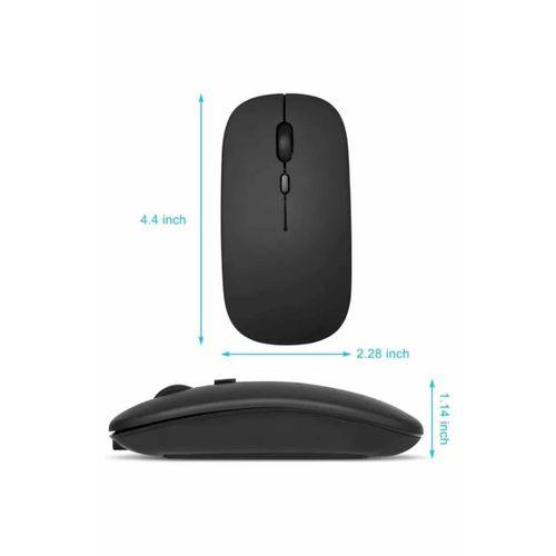 Kablosuz Mouse Fare Şarjlı Bluetooth Wireless Çift Modlu Sessiz