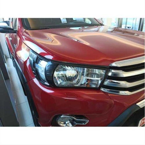 Toyota Hilux Revo 2015-2019 Far Ve Stop Çerçevesi Kaplama Siyah