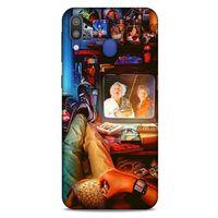 Retro (35) Desen Fit Design Kılıf Renkli Samsung Galaxy M20 Kılıf