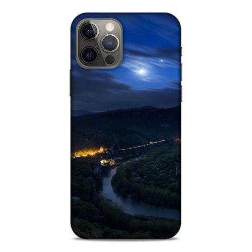 Lopard Apple iPhone 12 Pro Uyumlu Kılıf Gece'S (50) Shockproof Kılıf Şehir Işıkları