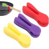 Silikon Tava Kaşık Tutacağı 3'lü Paket