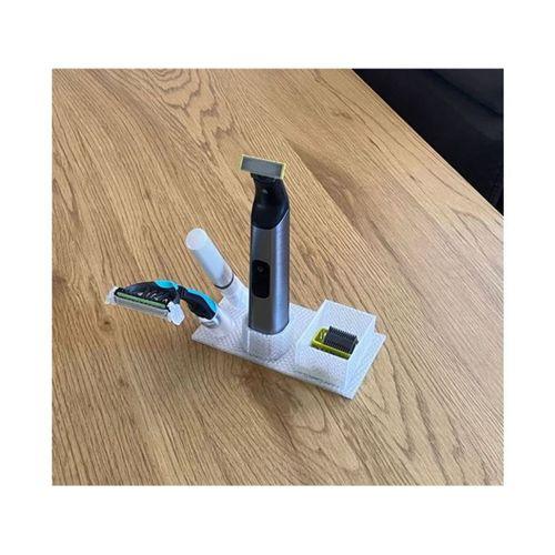 Banyo İçin OneBlade Pro Tutucu Standı Bıçak Düzenleyici 3D Baskı (Bu ürün Sadece Plastik parçadır - Almadan Önce Soru Sorabilirsiniz)